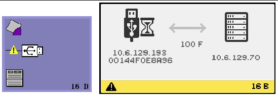 A horizontal plug symbol suggests there may be an input problem. Code 16D.