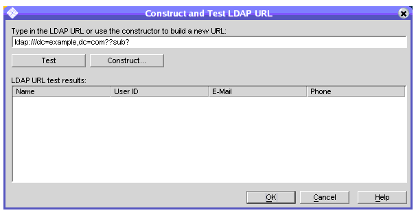 You define the LDAP URL to specify the dynamic group.