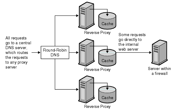 Figure showing proxy used for load balancing