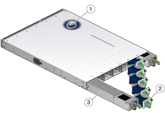 Illustration shows the replaceable components.