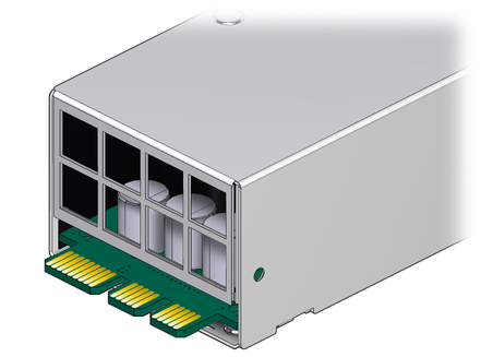 Illustration shows a power supply being inspected.