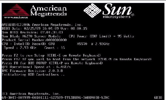 BIOS screen