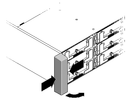 Figure showing how to remove the ear cap covering the ID switch module.