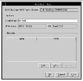 Screen capture of the Add/Edit Host window. Screen capture of the Add/Edit Host window.
