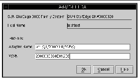 Screen capture of the Add/Edit HBA dialog box.