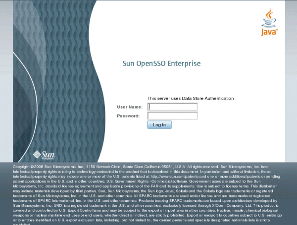 Authentication Graphical User Interfaces Sun OpenSSO Enterprise 8 0 Authentication Graphical User Interfaces Sun OpenSSO Enterprise 8 0