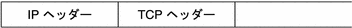 この図では、IP ヘッダーの後ろに TCP ヘッダーがあります。TCP ヘッダーは保護されません。