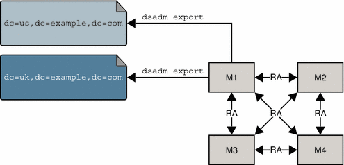 Backup using dsadm export