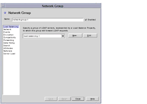 Directory Proxy Server  Configuration Editor Network Groups window.