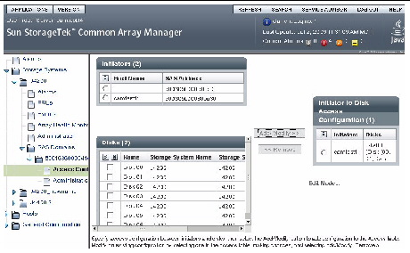 Screen capture of Access Configuration page.