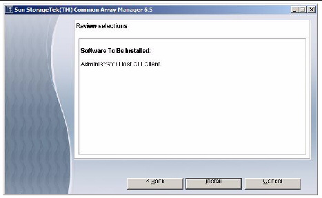 The screenshot shows the installation type that you selected.