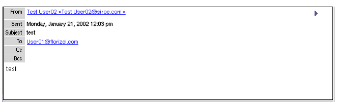 In this figure the  "To" field  is displayed below the  "Subject" field.
