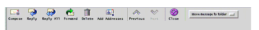 Message Tool bar