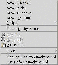 Desktop menu. The context describes the graphic.
