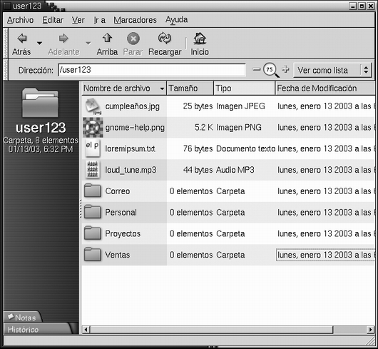 Dramaturgo Acelerar posponer Uso de las vistas para mostrar archivos y carpetas (Escritorio de GNOME 2.0  para el sistema operativo Solaris: Guía del usuario)