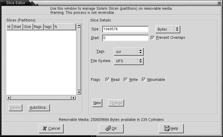 「Slice Editor」ダイアログを示しています。この内容は図についての説明です。