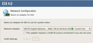  VMware Network Configuration Dialog (screen 1).