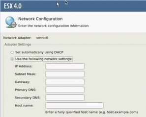  VMware Network Configuration Dialog (screen 2).
