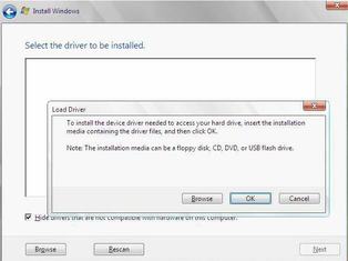 Load Driver dialog