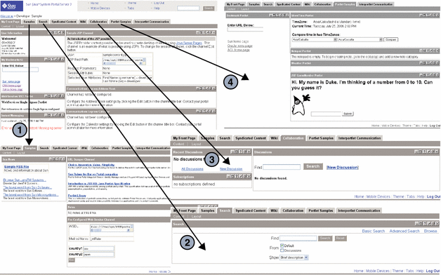 Sample Desktop Based on JSPTabContainer