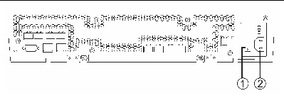 Figure showing location of AC power switch and power connector at the back of the controller tray.