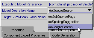 This figure shows the Model Operation Name property.