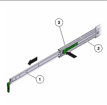 Figure showing how to dismantle the slide.