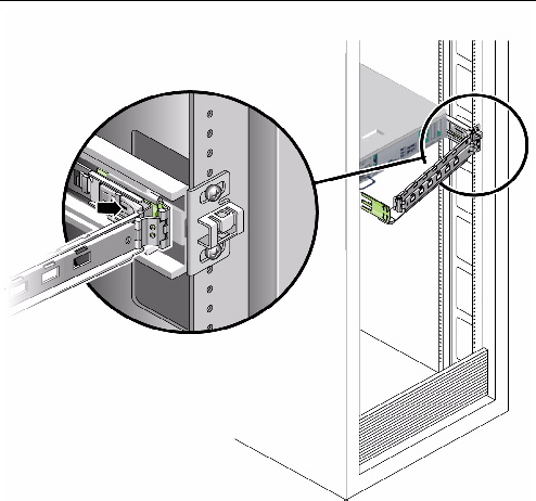 Figure showing how to locate the metal lever.