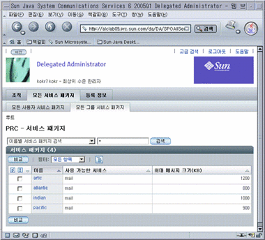 모든 그룹 서비스 패키지