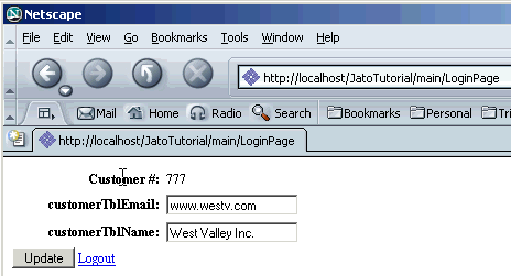 This figure shows an valid customer number.