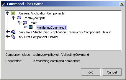 This figure shows the ValidatingCommand1 node. 