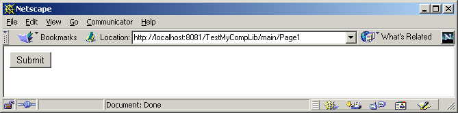This figure shows SecurePage1 in a browser. 