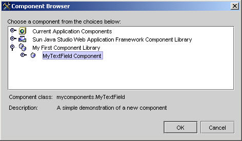 This figure shows the Component Browser.