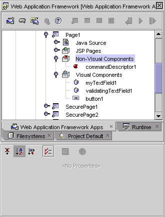 This figure shows the Non-Visual Components Explorer node. 