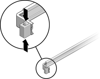 image:Figure showing the slide rail lock.