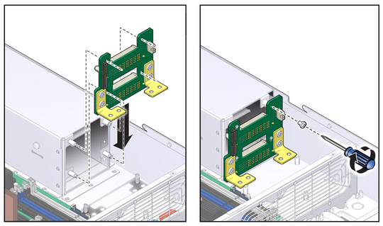 image:Figure showing the installation of a power supply backplane.