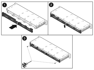 Figure showing installation of a hard drive backplane for T5120 servers.