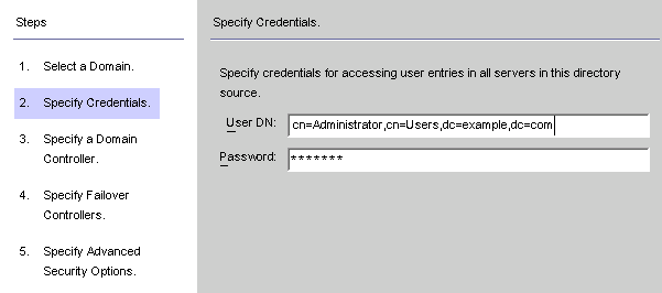 Provide your adminstrator credentials.