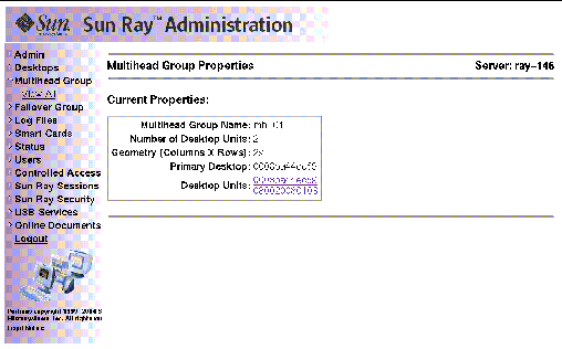 As usual, it is preferable to use the utadmin command rather than this visual display.