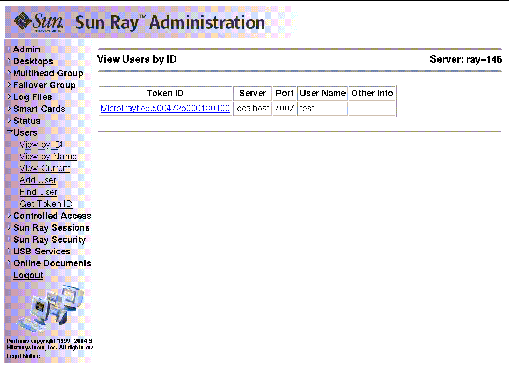 As usual, it is preferable to use the utadmin command rather than this visual display.