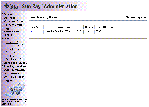 As usual, it is preferable to use the utadmin command rather than this visual display.