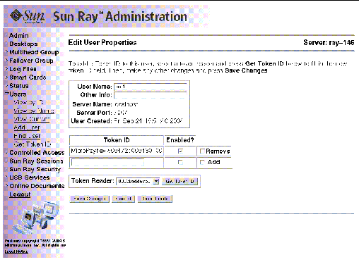 As usual, it is preferable to use the utadmin command rather than this visual display.