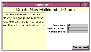 As in other cases, use the utadm and utmh commands instead of the Admin GUI to administer multihead configurations.