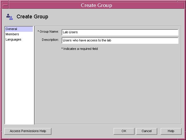 You include group information for the entry.
