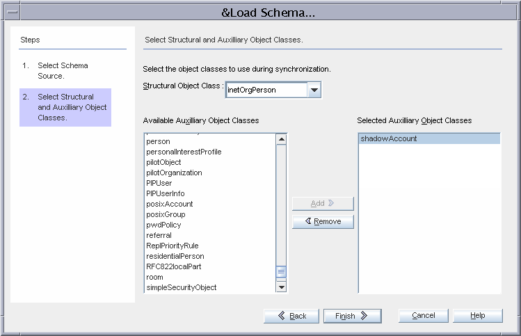 shadowAccount Object Class