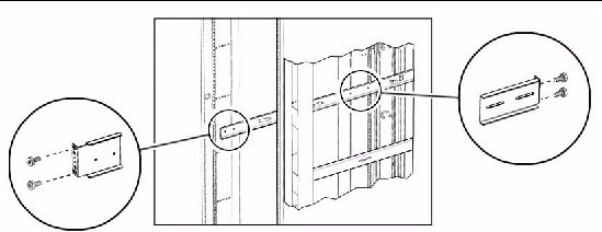 Figure showing how to install a slide rail.
