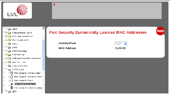 dynamically learned mac addresses