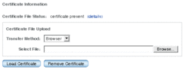 image:Active Directory page primary certificate information