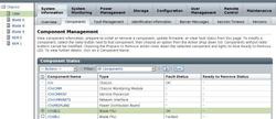 image:Oracle ILOM Component Management page