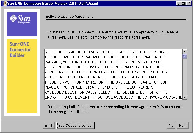 Figure shows Software License Agreement
